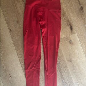Lulemmon Red High-Waisted Leggings Only worn Once.